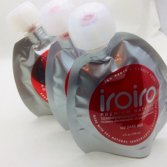 3 units of Iroiro Semi Permanent Hair dye Dark Red - Picture 2 of 6